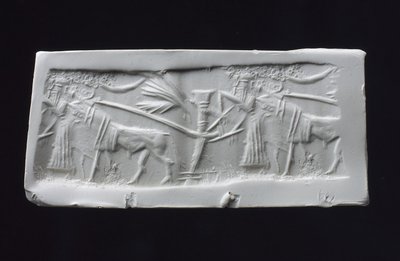 Zylindersiegelabdruck, Akkadisch von Mesopotamian